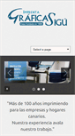 Mobile Screenshot of imprentagraficasigu.com