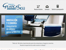 Tablet Screenshot of imprentagraficasigu.com